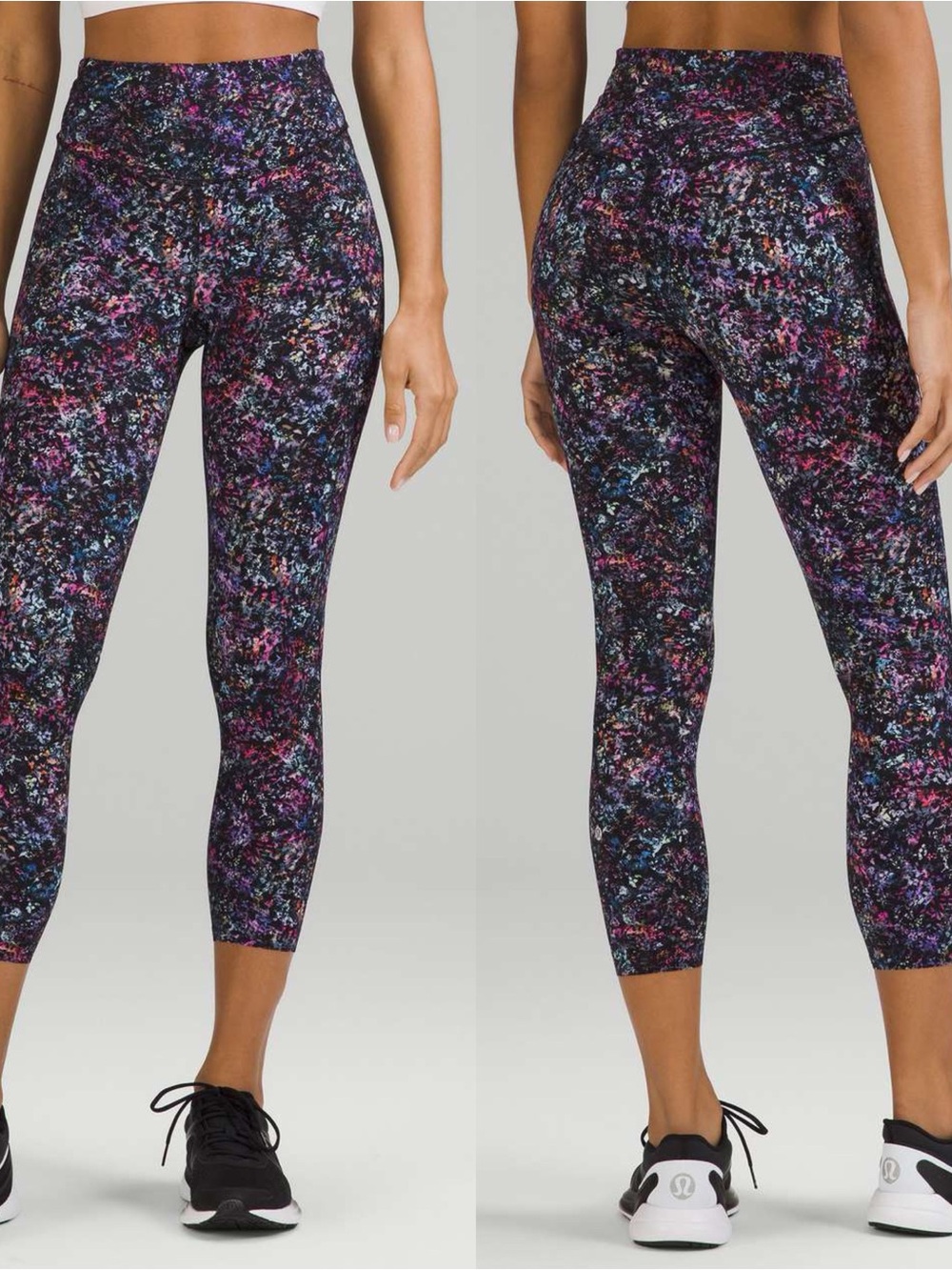 Lululemon Base Pace High-Rise Crop Sz 12/23" In
Floral Spray Multi